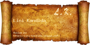 Lini Kandida névjegykártya